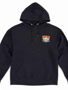 Cooperstown Black Pullover Hoodie with Small Chest Logo